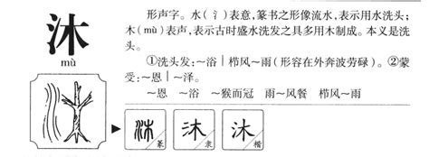 沐字五行|沐